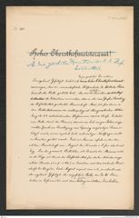 k.k. naturhistorisches Hofmuseum, Intendanzakten 1885-1896 (Hauer), Aktenzahl Z.304.a/1891, Seite 1